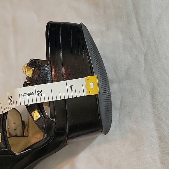 Black studded platform stilettos - Picture 7 of 8